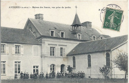 CPA Avernes Maison Des Soeurs Vue Prise Du Jardin - Avernes