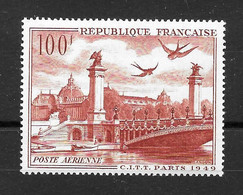 FRANCE : Poste Aérienne N° 28 Neuve **  (cote 9,oo €) - 1927-1959 Mint/hinged