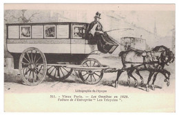 75 - PARIS - Les Omnibus En 1829 - Voiture De L'Entreprise Les Tricycles - Public Transport (surface)