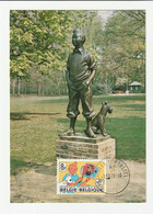 Carte Maximum - Monument De Tintin & Milou - Parc De Wolvendael Uccle - Hergé - Timbre N° 1944 - 1979 - 1971-1980