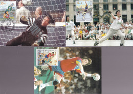 Série De 3 CM - Timbres N° 2760/2  - Sports - Balle Pelote - Handball - Football, Championnats Du Monde En France - 1991-2000