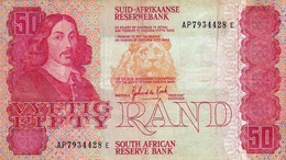 SOUTH AFRICA 50 RAND ND (1984) P-122a F-VF (free Shipping Via Registered Air Mail.) - Sudafrica