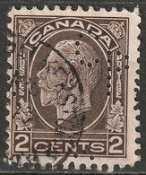 Canada 1932 Sc 196  Used "CPR" (CP Rail) Perfin - Perforiert/Gezähnt