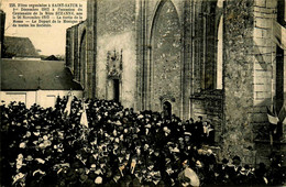 St Satur * Fêtes Organisées Pour Centenaire De La Mère SUZANNE * Sortie De Messe * Départ De La Musique Et Des Sociétés - Saint-Satur