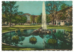 A4906 Torino - Giardini Di Piazza Carlo Felice E Stazione Centrale / Viaggiata 1958 - Parken & Tuinen