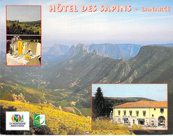 07 - LANARCE : L'Hotel Restaurant Des SAPINS - CPM Village ( 195 H )  Grand Format - Ardèche - Autres & Non Classés