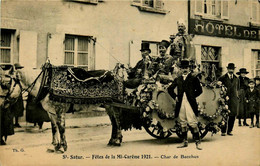 St Satur * La Fête De La Mi Carême 1921 * Le Char De Bacchus * Défilé Kermesse * Hôtel * Carnaval - Saint-Satur