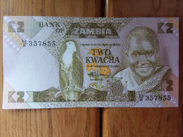 Billet De 2 Kwacha - Zambie