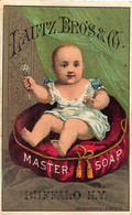 2 Cards Lautz Brothers  &C° Master Soap N.Y. Acne Soap  Syracuse N.Y. - Autres & Non Classés