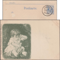 München 1899. Privatpost Courier, N° 84. Peinture, Enfant Avec Poupée - Muñecas