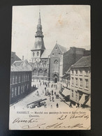 Hasselt. Marché Aux Pommes De Terre Et église Saint Quentin. - Hasselt