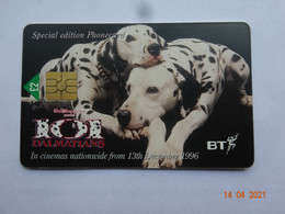 ROYAUME-UNI TÉLÉCARTE PHONE CARD TELECARD TARJETA TELEFÓNICA CINÉMA FILM LOT 6 TÉLÉCARTES COMPLÈTE 101 DALMATIENS DISNEY - BT Werbezwecke