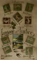 Le Langage Des Timbres * Carte Photo * N°680 * Timbre Stamp Stamps Philatélie - Timbres (représentations)