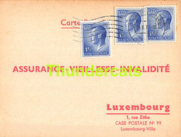 ASSURANCE VIEILLESSE INVALIDITE LUXEMBOURG 1973 DIFFERDANGE MERTZ - Covers & Documents