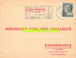 ASSURANCE VIEILLESSE INVALIDITE LUXEMBOURG 1973 DUDELANGE DELL STEIL - Covers & Documents