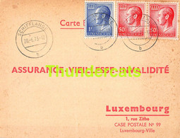 ASSURANCE VIEILLESSE INVALIDITE LUXEMBOURG 1973 SCHIFFLANGE BRUCHER - Briefe U. Dokumente