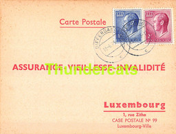 ASSURANCE VIEILLESSE INVALIDITE LUXEMBOURG 1973 DIFFERDANGE BIX MARTELING EUL - Briefe U. Dokumente