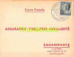 ASSURANCE VIEILLESSE INVALIDITE LUXEMBOURG 1973 DUDELANGE WEIS SCHRONEN - Brieven En Documenten