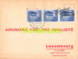 ASSURANCE VIEILLESSE INVALIDITE LUXEMBOURG 1973 ESCH SUR ALZETTE CLAUS BRENNER - Storia Postale