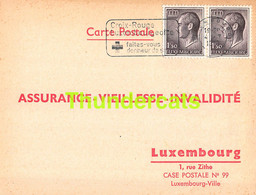 ASSURANCE VIEILLESSE INVALIDITE LUXEMBOURG 1973 BECKIUS HANSEN - Brieven En Documenten