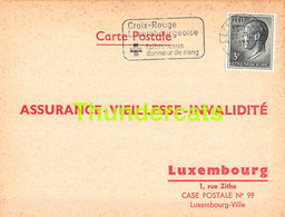 ASSURANCE VIEILLESSE INVALIDITE LUXEMBOURG 1973 HASTERT KIEFFER - Cartas & Documentos