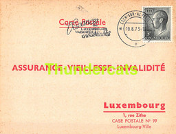 ASSURANCE VIEILLESSE INVALIDITE LUXEMBOURG 1973 ESCH SUR ALZETTE HEINRICH WINKELS - Covers & Documents