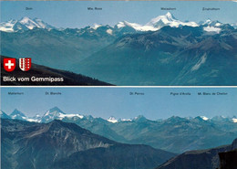 1 AK Schweiz * Blick Vom Gemmipass - Leukerbad - Kandersteg Auf Die Walliseralpen - Kanton Wallis * - Steg