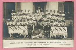 68 - SAINT LOUIS - Carte Photo - Fahnenweihe Der Turnsektion Des Kath. Jünglingverein - Gymnastes - Saint Louis