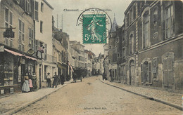 CHAUMONT RUE DE BUXEREUILLE CARTE COLORISEE - Chaumont