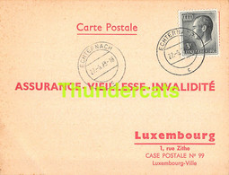 ASSURANCE VIEILLESSE INVALIDITE LUXEMBOURG 1973 ROSPORT GRUBER - Cartas & Documentos