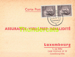 ASSURANCE VIEILLESSE INVALIDITE LUXEMBOURG 1973 WALFERDANGE FEIDT THILL - Briefe U. Dokumente