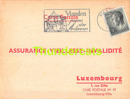 ASSURANCE VIEILLESSE INVALIDITE LUXEMBOURG 1973 VIANDEN HAENTGES CRESSON - Covers & Documents