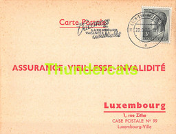 ASSURANCE VIEILLESSE INVALIDITE LUXEMBOURG 1973 ESCH SUR ALZETTE  KOPP GLIEDNER - Cartas & Documentos