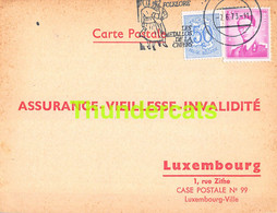 ASSURANCE VIEILLESSE INVALIDITE LUXEMBOURG 1973 ATHUS BECKER - Briefe U. Dokumente