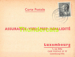 ASSURANCE VIEILLESSE INVALIDITE LUXEMBOURG 1973 MERSCH REDING - Cartas & Documentos