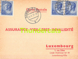 ASSURANCE VIEILLESSE INVALIDITE LUXEMBOURG 1973 EICH FIEGEN DOUSEMONT - Brieven En Documenten