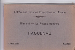 HAGUENEAU - Entrée Des Troupes Françaises En Alsace. - Blamont - La Poteau Frontière - (dépliant Accordéon 10 Vues) - Haguenau