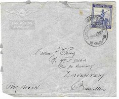 Lettre Par Avion  De ELISABETHVILLE  Vers BRUXELLES - ZAVENTEM 1947 - Covers & Documents