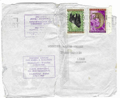 Lettre Par La PREMIERE LIAISON PAR AVION A REACTION - Elisabethville - Bruxelles 3 Avril 1960 - Covers & Documents