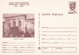 A3581 - Agro Industrial College Miroslava Iasi County, 1831-1981, Romania Unused Postal Stationery - Altri & Non Classificati