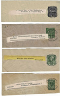 Ca, 1913-20, Alpenverein, 4 Streifbänder , A4527 - Bandes Pour Journaux