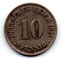 Allemagne -  10 Pfennig  1911 D TB - 10 Pfennig