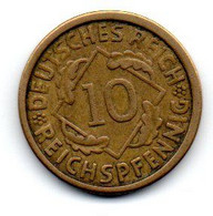 Allemagne -  10 Reichspfennig 1924 J TTB - 10 Renten- & 10 Reichspfennig