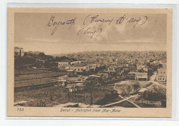 Cpa Liban Beyrouth Beirut Asharafieh From Mar Meier  1919 Ed Sarafian Bros. N753 - Liban