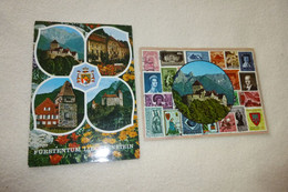 LOT DE 2 CARTES ...MULTI VUES...TIMBRES ..RESIDENCES......... - Liechtenstein