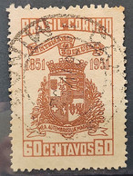 C 261 Brazil Stamp Centenary Joinvile Santa Catarina Brasao 1951 Circulated 1 - Autres & Non Classés