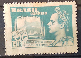 C 265 Brazil Stamp Brazilian Theater Congress Joao Caetano Dos Santos 1951 1 - Sonstige & Ohne Zuordnung