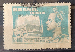 C 265 Brazil Stamp Brazilian Theater Congress Joao Caetano Dos Santos 1951 Circulated 3 - Autres & Non Classés