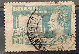 C 265 Brazil Stamp Brazilian Theater Congress Joao Caetano Dos Santos 1951 Circulated 14 - Andere & Zonder Classificatie