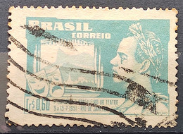 C 265 Brazil Stamp Brazilian Theater Congress Joao Caetano Dos Santos 1951 Circulated 15 - Andere & Zonder Classificatie